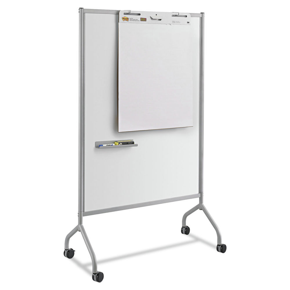 Impromptu Magnetic Whiteboard Collaboration Screen, 42w x 21.5d x 72h, Black/White Impromptu Magnetic Whiteboard Collaboration Screen, 42w x 21.5d x 72h, Black/White