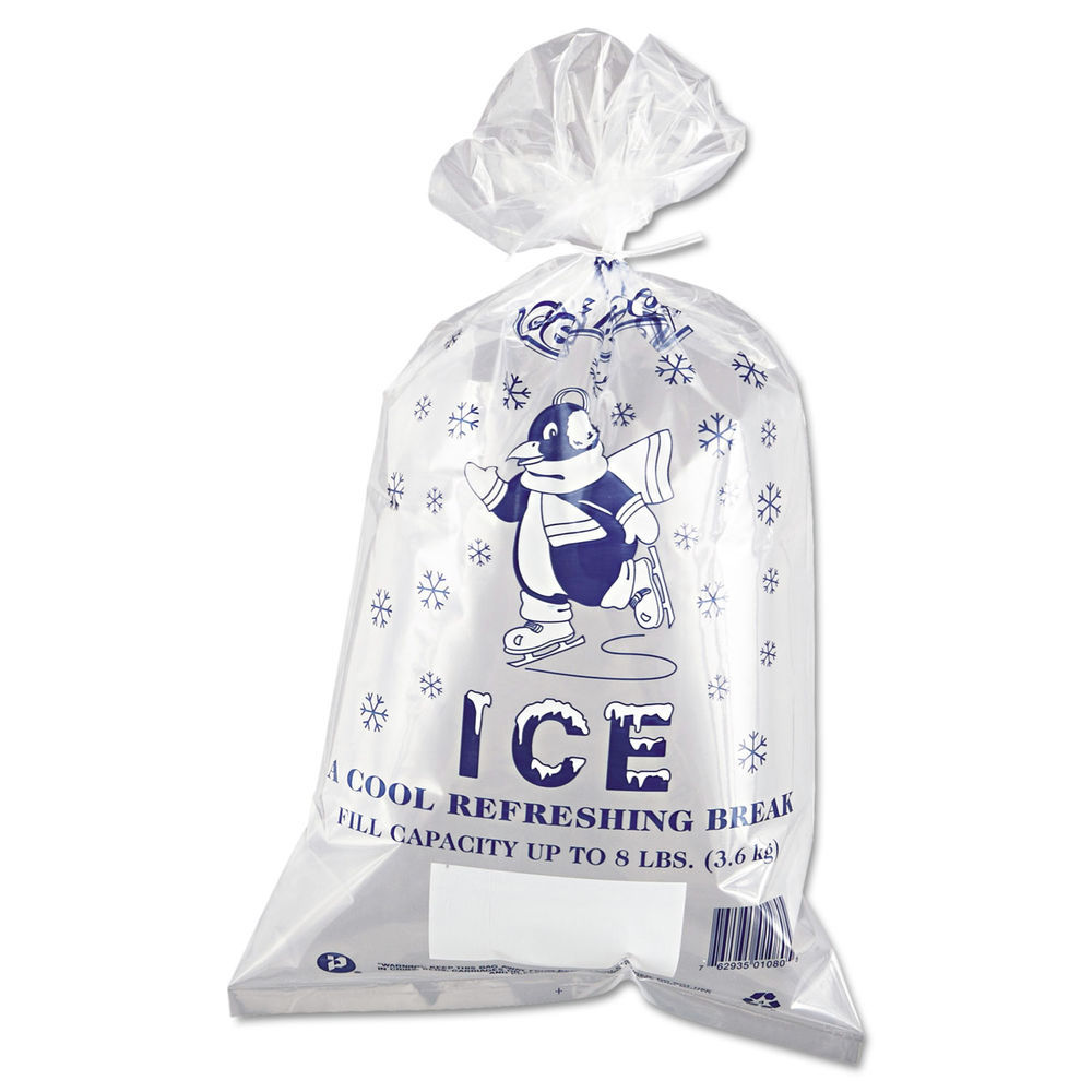 Ice Bags, 1.5 mil, 11 Ice Bags, 1.5 mil, 11