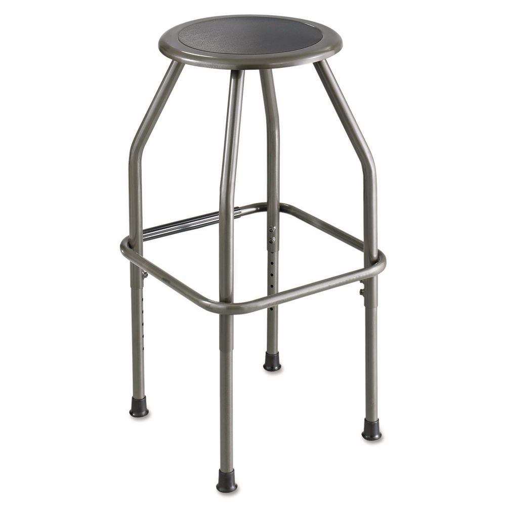 Counter-Height Steel Stool, Backless, Supports Up to 250 lb, 25