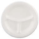 Dart Laminated Foam Plate, White, 10.25 - 500 count