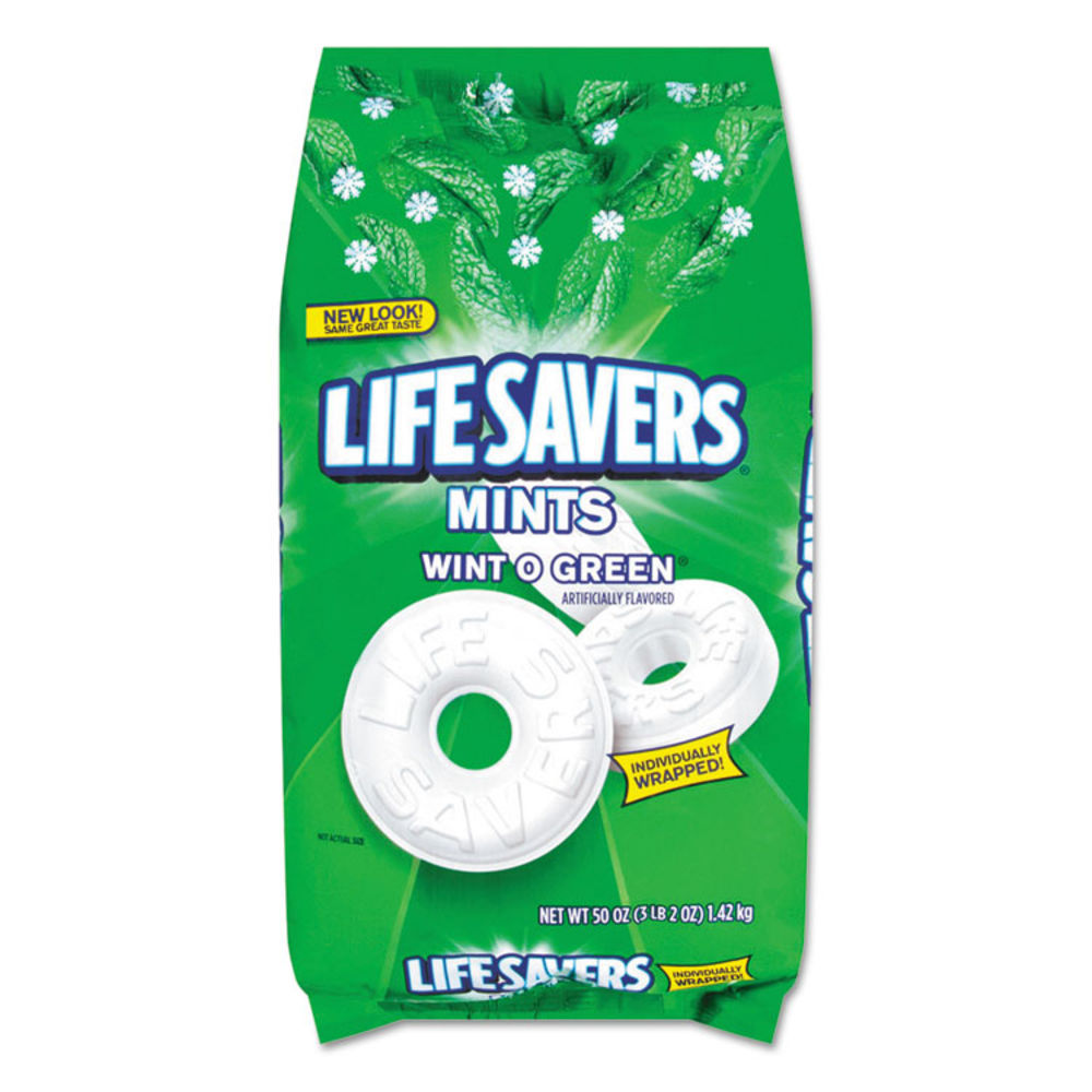 LifeSavers Hard Candy Mints, WintOGreen, 50 Oz Bag
