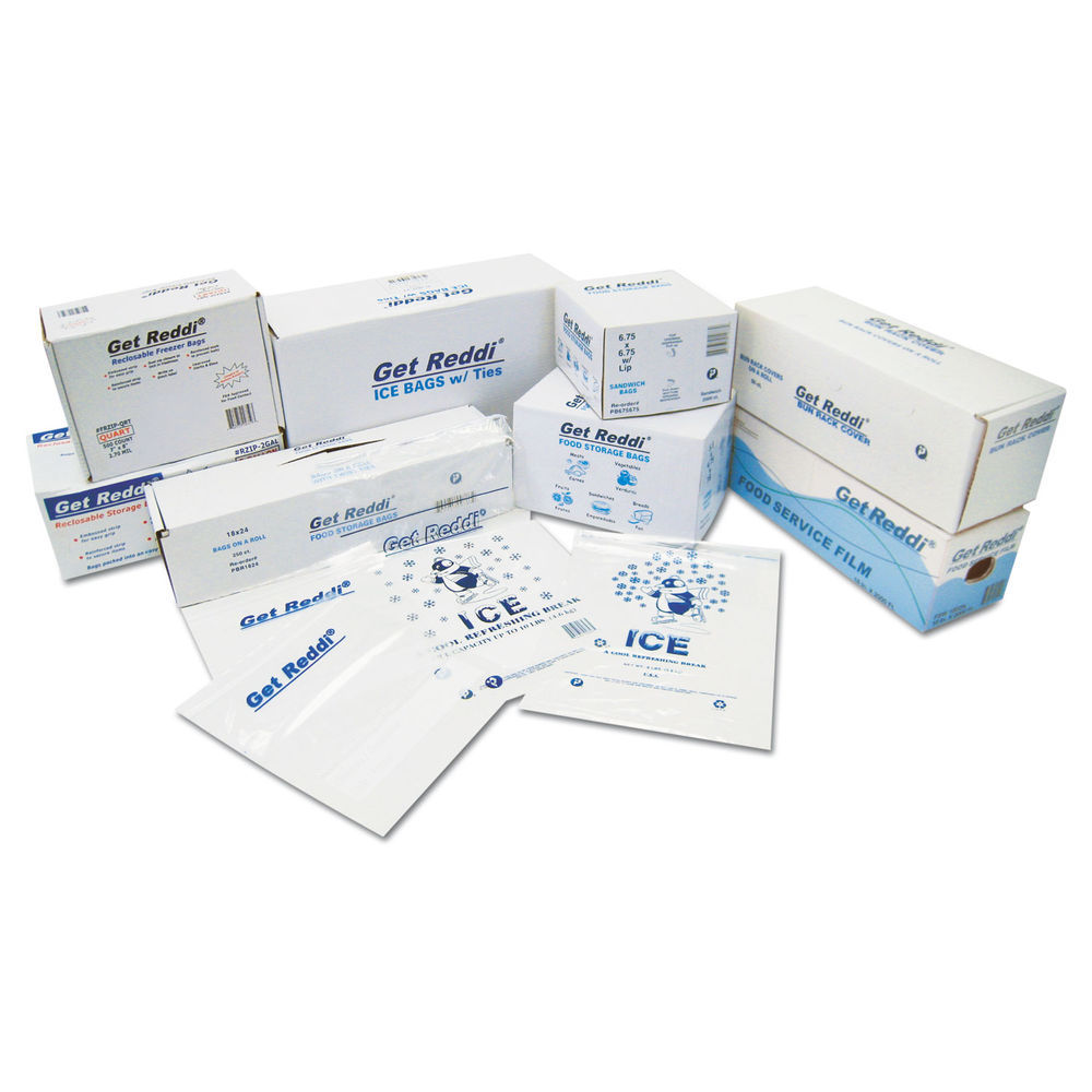 10x8x24 Clear Poly Bags, 500 per case