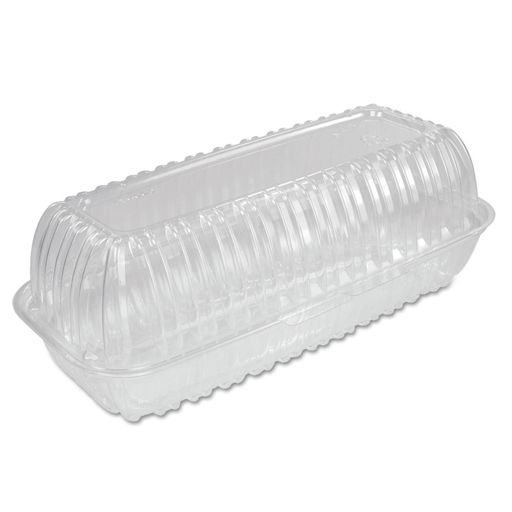 Showtime Clear Hinged Containers, Hoagie Container, 29.9 oz, 5.1 x 9.9 x 3.5, Clear, Plastic, 100/Bag 2 Bags/Carton Showtime Clear Hinged Containers, Hoagie Container, 29.9 oz, 5.1 x 9.9 x 3.5, Clear, Plastic, 100/Bag 2 Bags/Carton