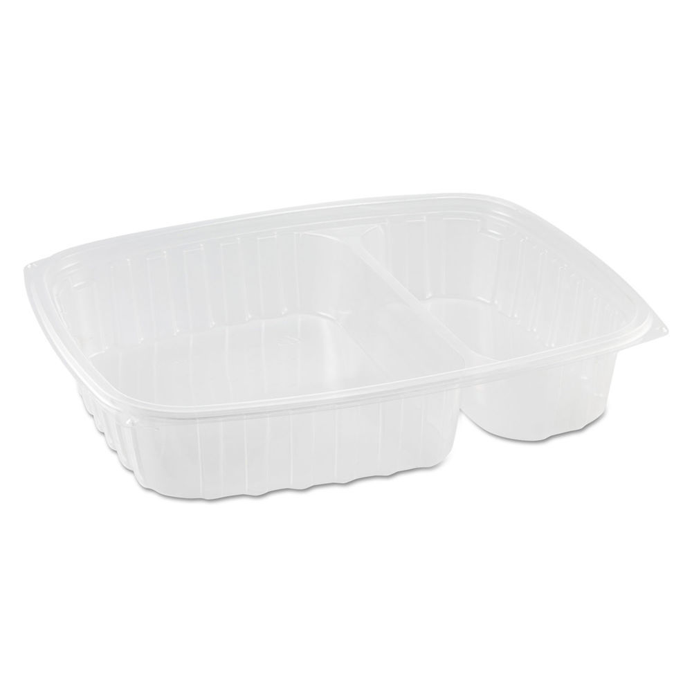 Dart ClearSeal Hinged-Lid Plastic Containers, 8.22w x 3.02h, Clear, Plastic, 250/Carton