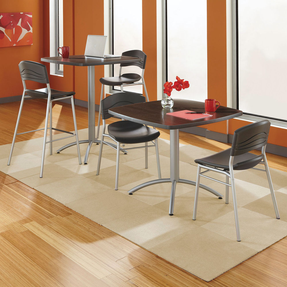 iLand Bistro-Height Table with Contoured Edges, Square, 36 iLand Bistro-Height Table with Contoured Edges, Square, 36