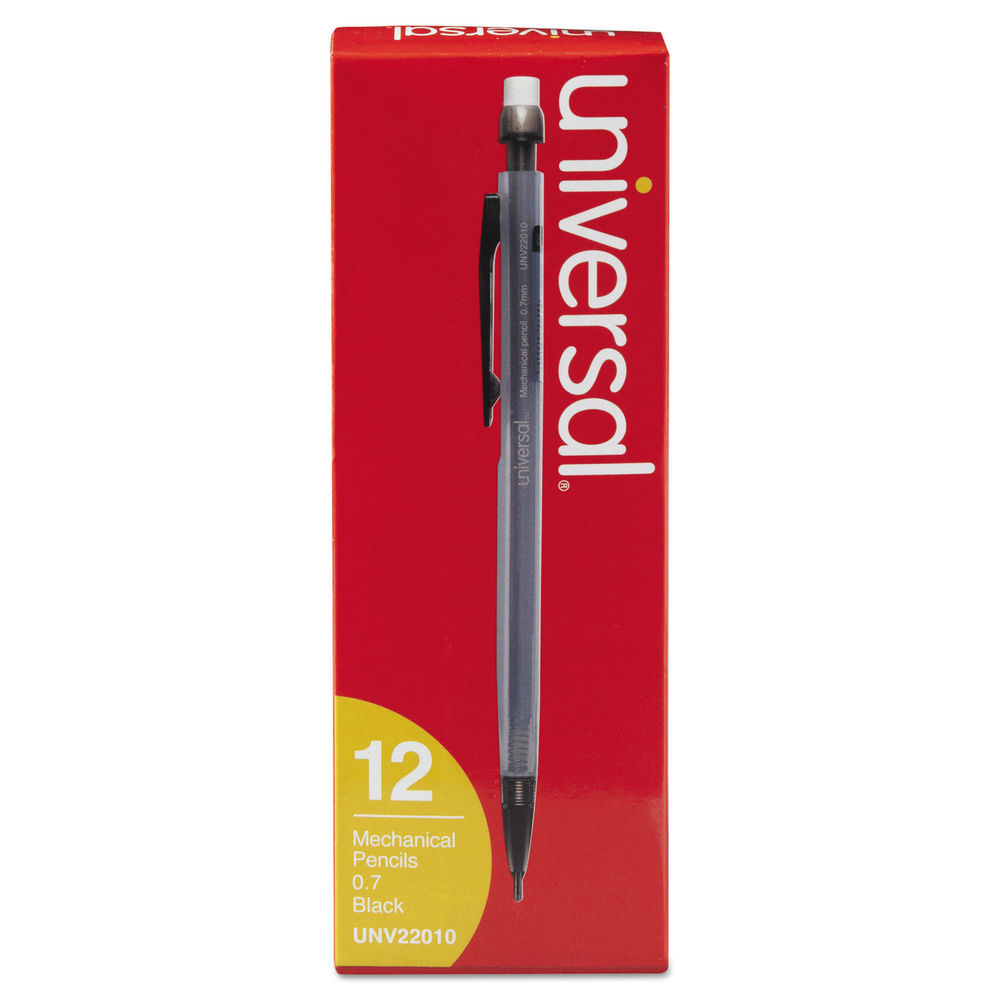 uniball Signo 207 Gel Pen, Retractable, Medium 0.7 Mm, Black Ink,  Smoke/black Barrel, Dozen - Mfr Part# 33950