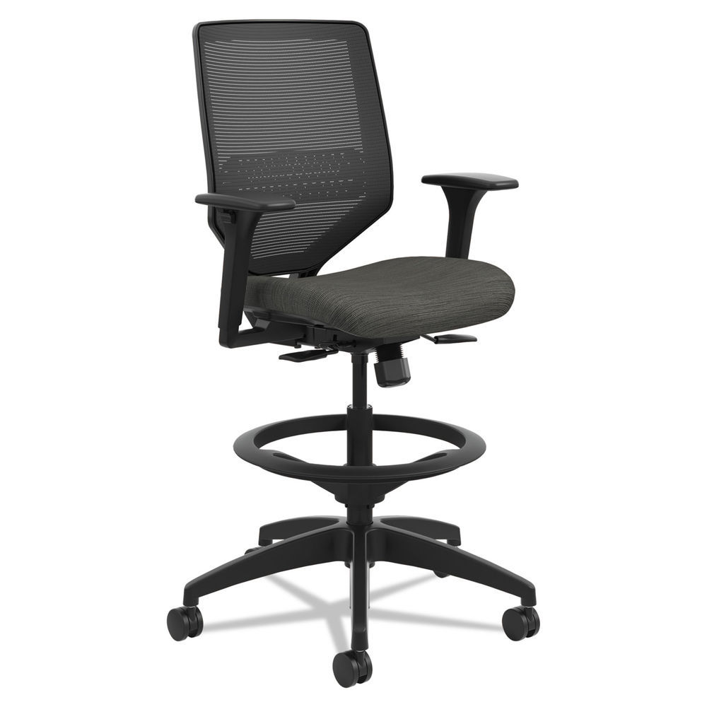 Solve Series Mesh Back Task Stool, Supports Up to 300 lb, 23