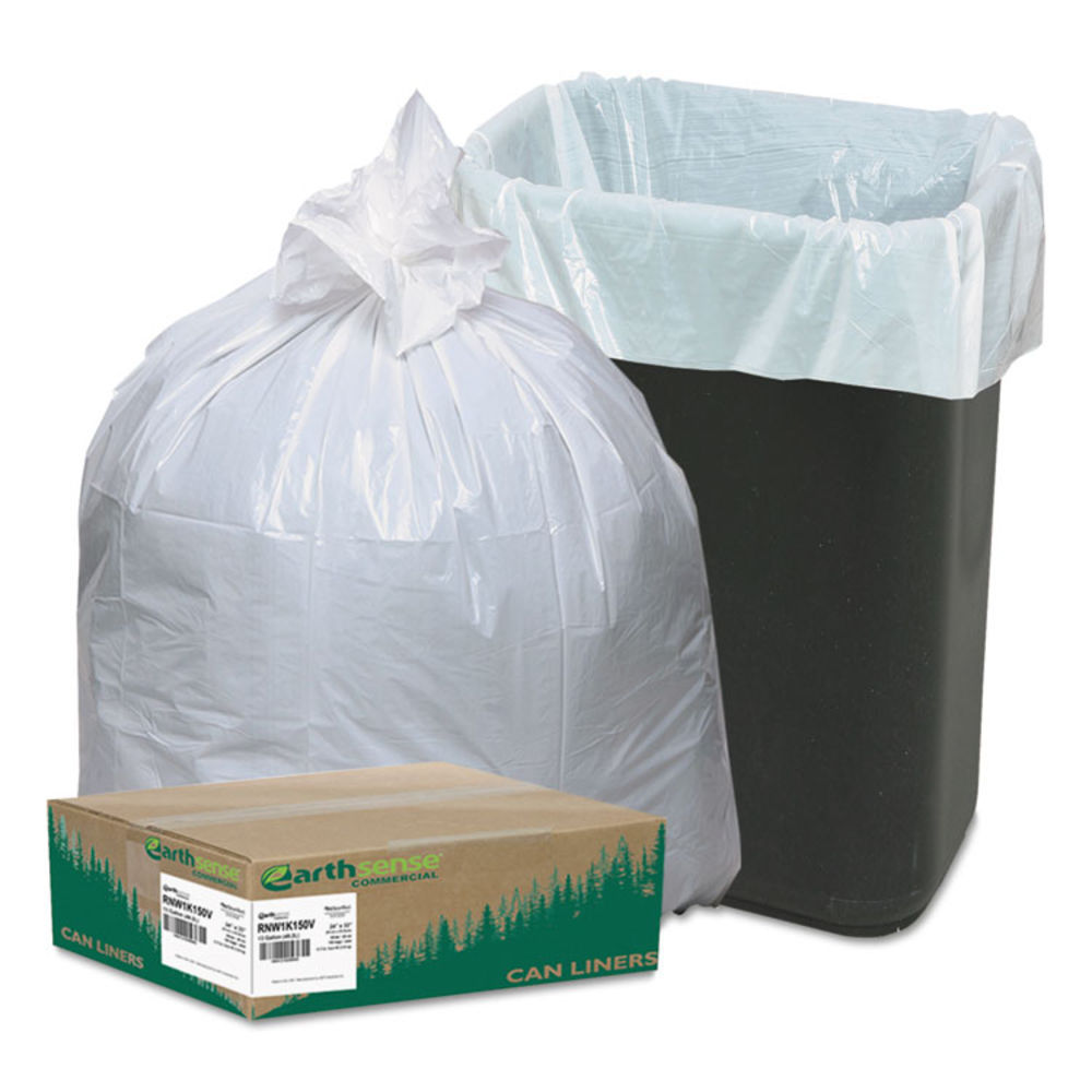 WBIRNW1K150V  Linear-Low-Density Recycled Tall Kitchen Bags, 13-16 Gallon