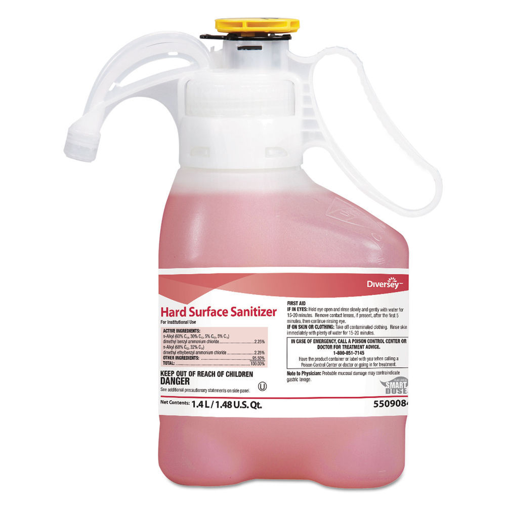 Hard Surface Sanitizer, Red, 1.4 L Bottle, 2/Carton Hard Surface Sanitizer, Red, 1.4 L Bottle, 2/Carton
