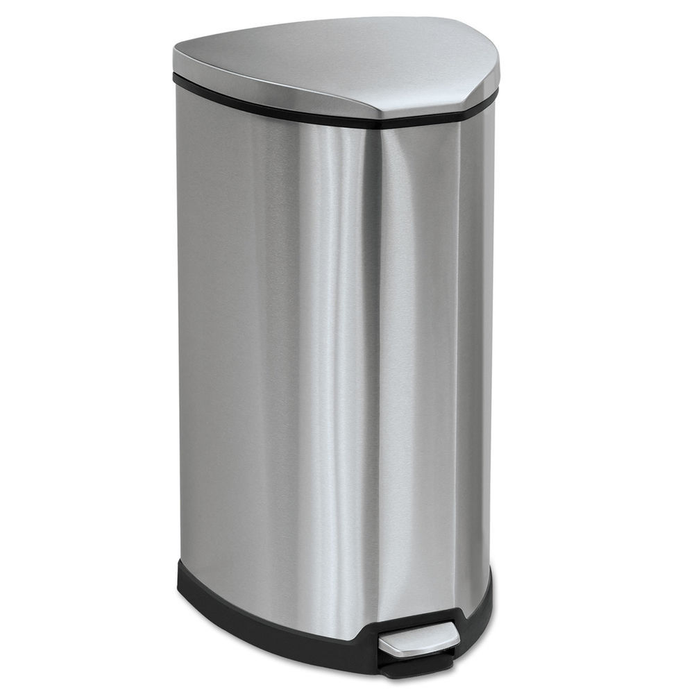 Safco Step-On Medical Receptacle 7.5 Gal Stainless Steel