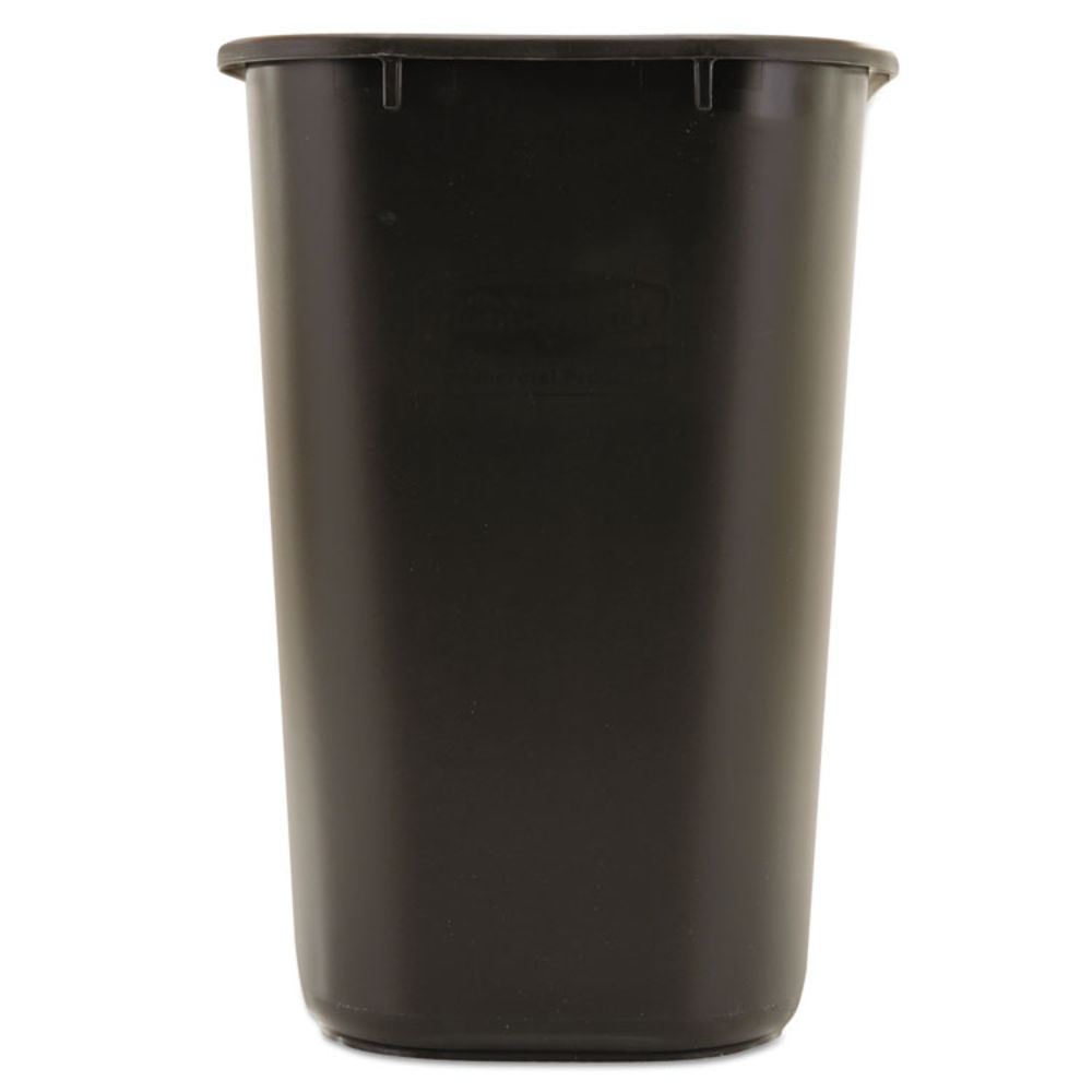 Rubbermaid Commercial Deskside Wastebasket, Black