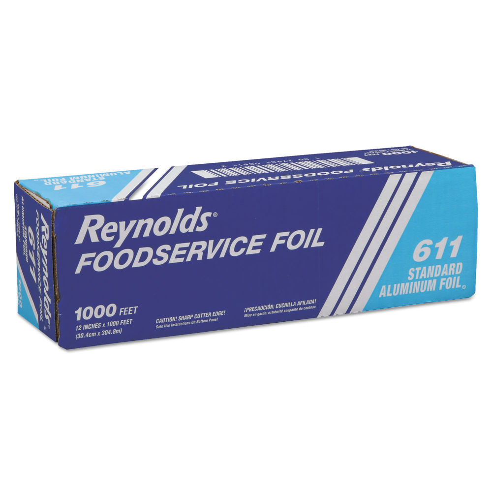 934537-1 Aluminum Foil Roll: 1100, 18 in Overall Wd, 1,000 ft Roll Lg,  0.0007 in Thick, Mill, Soft