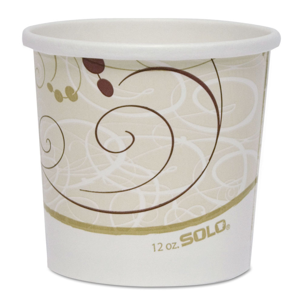 Dart KHB32A-J8000 Symphony 32 Oz Paper Soup Containers Combo with