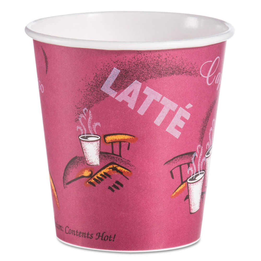 Dart Uncoated Paper Cups, Hot Drink, 8 Oz, White, 1,000/carton - Mfr Part#  U508N-02050