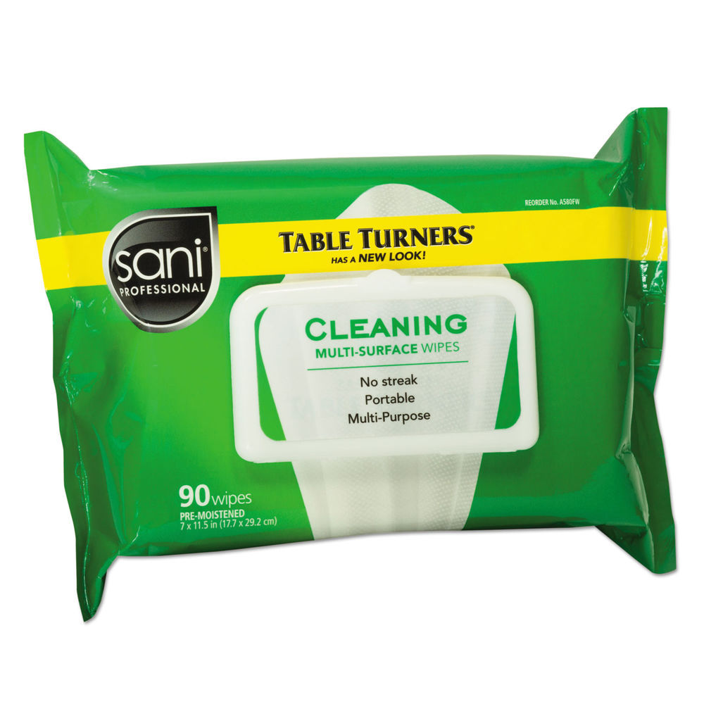 Degreasing Multi-Surface Wipes, 1-Ply, 11.5 x 10, 75, Floral Scent, White, Wipes/Pack, 9 Packs/Carton