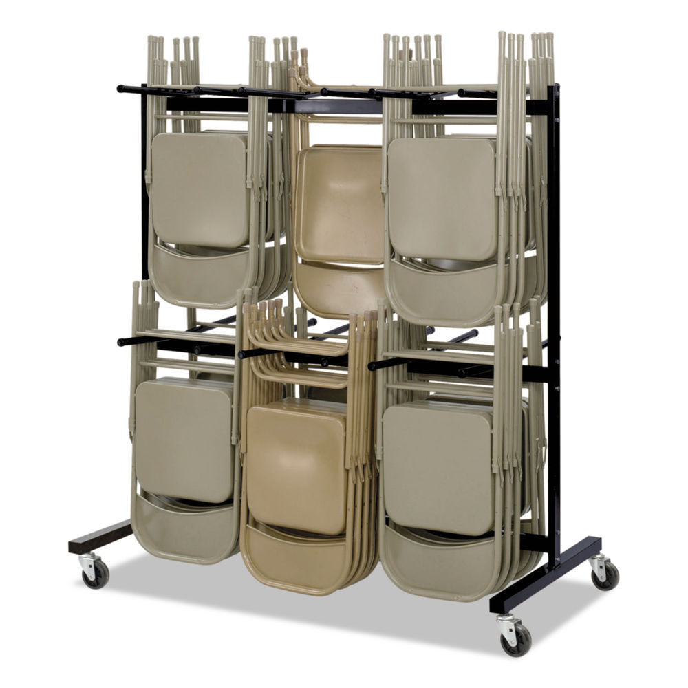 Safco Two-Tier Rolling File Cart (Black)