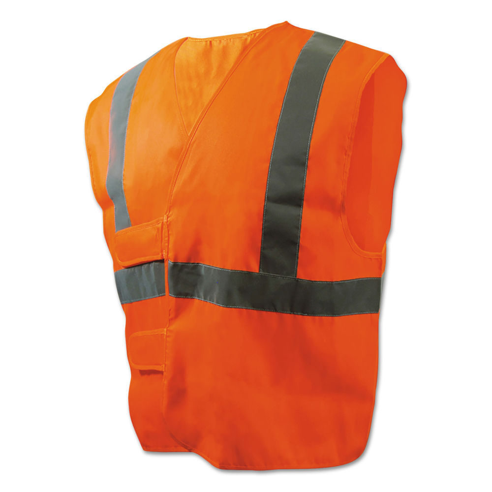 Boardwalk Class 2 Safety Vests, Standard, Lime Green/Silver - Mfr Part#  BWK00036