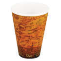 Dart Cafe G Foam Hot/cold Cups, 16 Oz, Brown/green/white, 1,000/carton -  Mfr Part# 16X16G