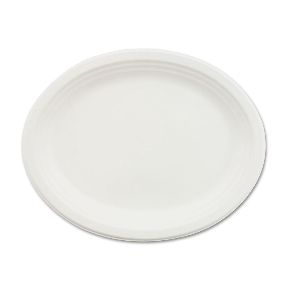 Classic Paper Dinnerware, Oval Platter, 9.75 x 12.5, White, 500/Carton Classic Paper Dinnerware, Oval Platter, 9.75 x 12.5, White, 500/Carton