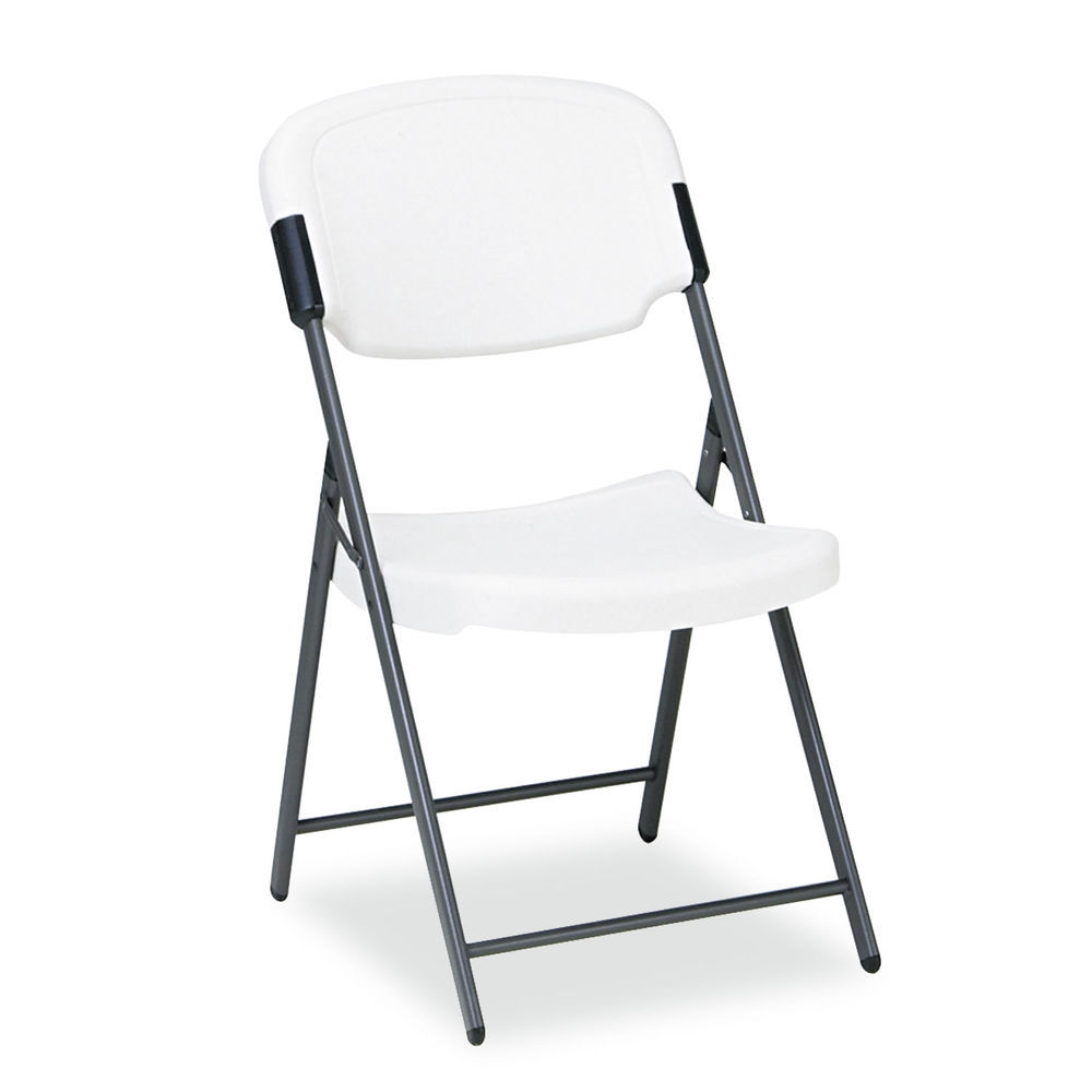 Rough n Ready Commercial Folding Chair, Supports Up to 350lb, 18