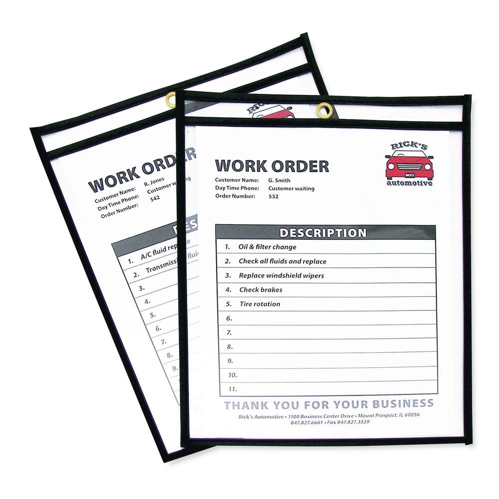 thumbnail interactive-video image 1 of Shop Ticket Holders 50-Sheet Capacity - Clear Vinyl Document Protectors 8.5x11 1 of 14