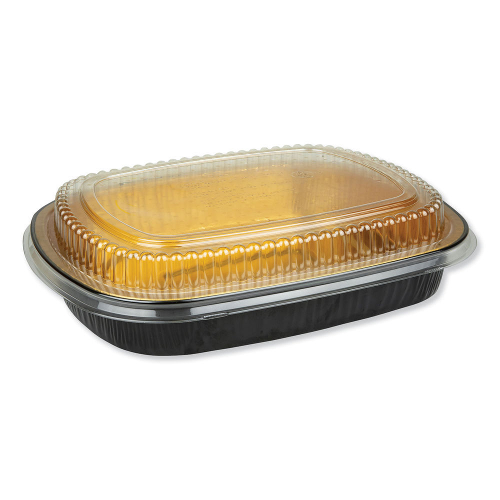 Pactive Y6710PWPSFG Classic Carry-out Containers, 46 Oz, 9.75 X 7.75 X  1.75, Silver, 50/carton