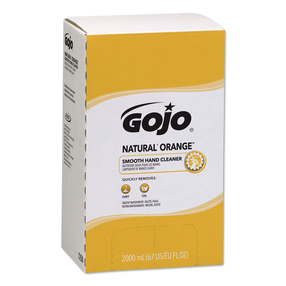 GOJO Natural Orange Smooth Lotion Hand Cleaner, Citrus Scent, 2,000 Ml  Bag-In-Box Refill, 4/carton - Mfr Part# 7250-04