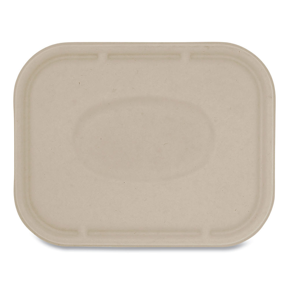 World Centric Fiber Trays, 5-Compartment, 8.5 x 10.24 x 1.01, Natural, Paper, 400/Carton