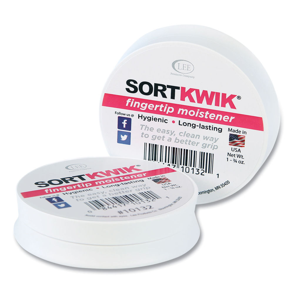 Sortkwik Fingertip Moisteners, 1.75 oz, Pink, 2/Pack Sortkwik Fingertip Moisteners, 1.75 oz, Pink, 2/Pack