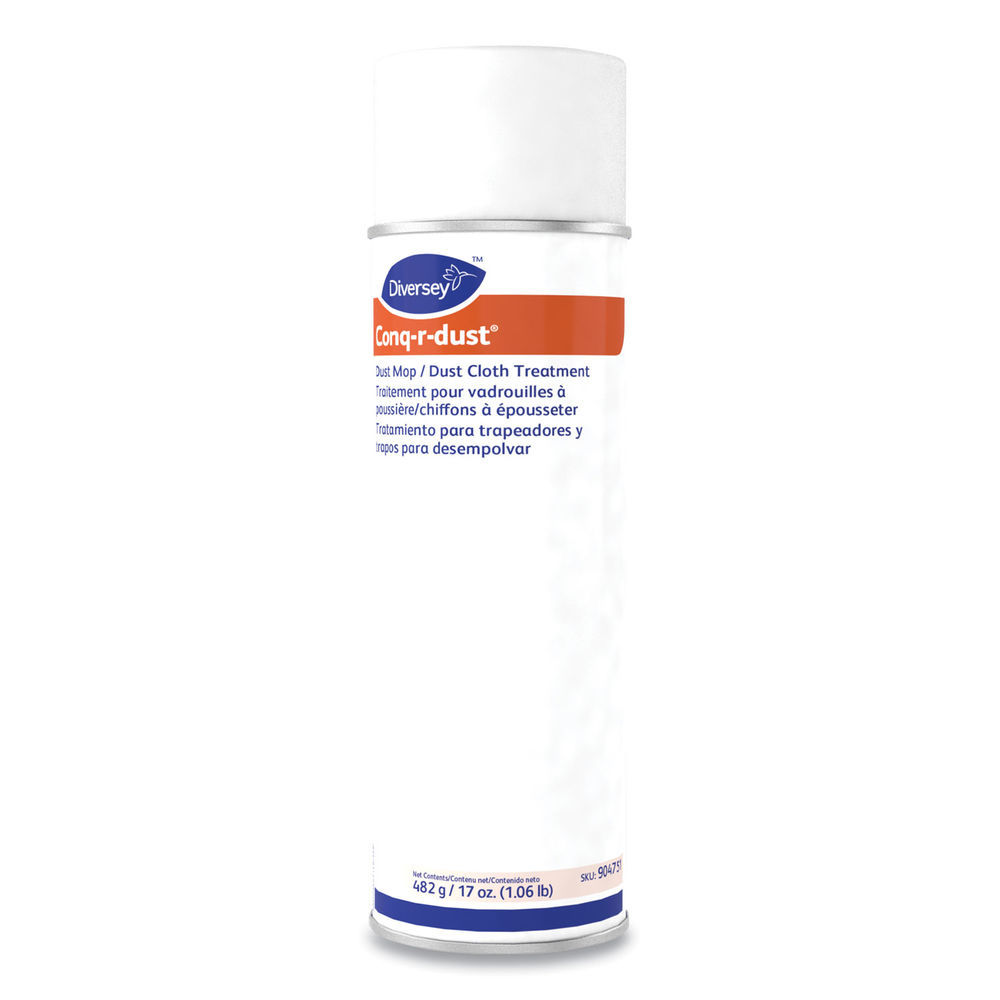 Conq-r-Dust Dust Mop/Dust Cloth Treatment, Amine Scent, 17 oz Aerosol Spray, 12/Carton Conq-r-Dust Dust Mop/Dust Cloth Treatment, Amine Scent, 17 oz Aerosol Spray, 12/Carton