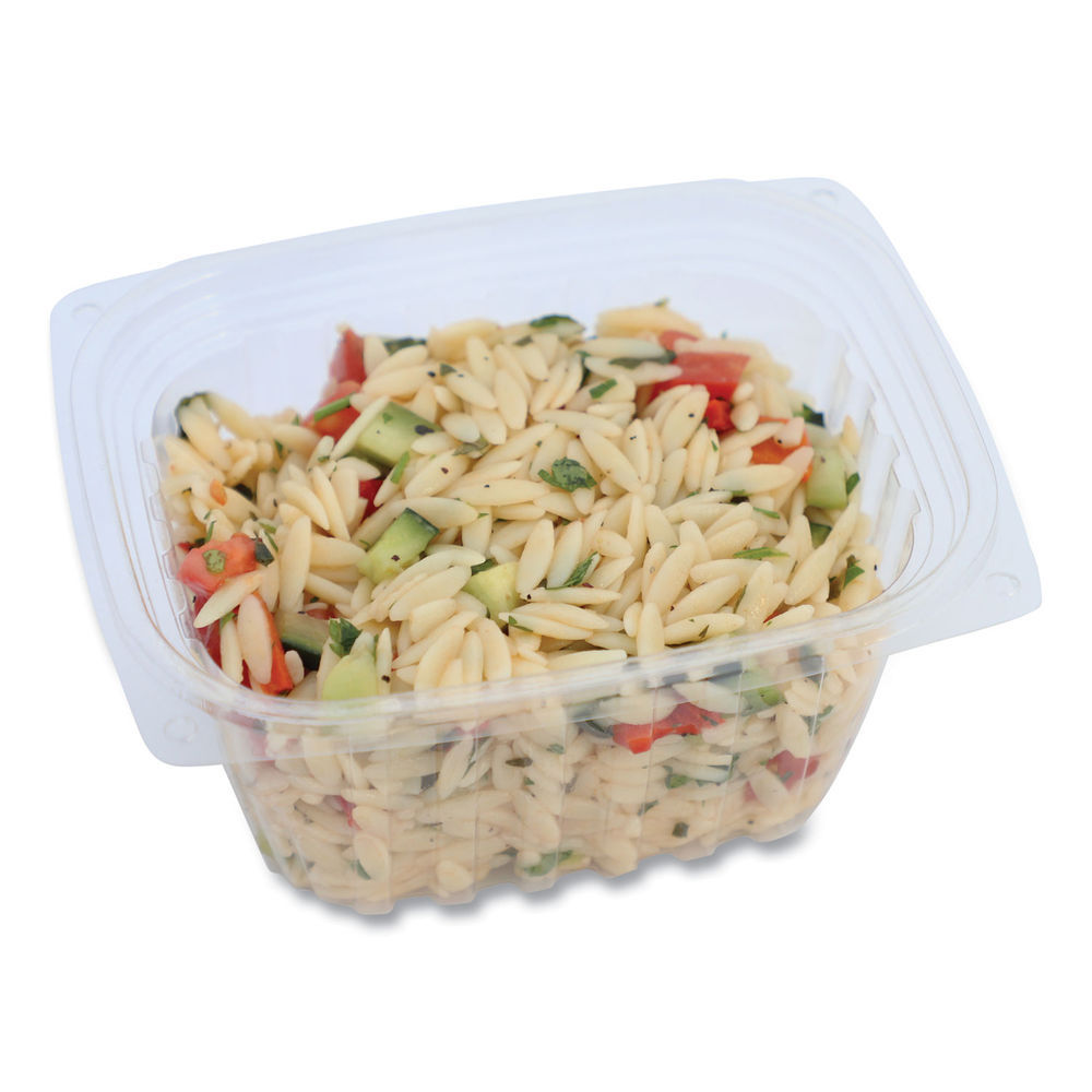 Fabri-Kal Microwavable Deli Containers, 16 Oz, 4.6 Diameter X 3h, Clear,  500/carton - Mfr Part# 9505102