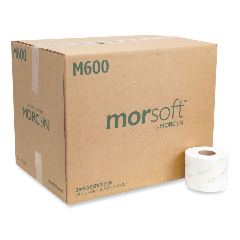 Morcon Small Core Bath Tissue, Septic Safe, 2-Ply, White, 1,000 Sheets ...