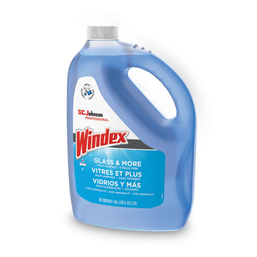 Windex Ammonia-D Glass Cleaner, Fresh, 32 oz Spray Bottle, 8/Carton