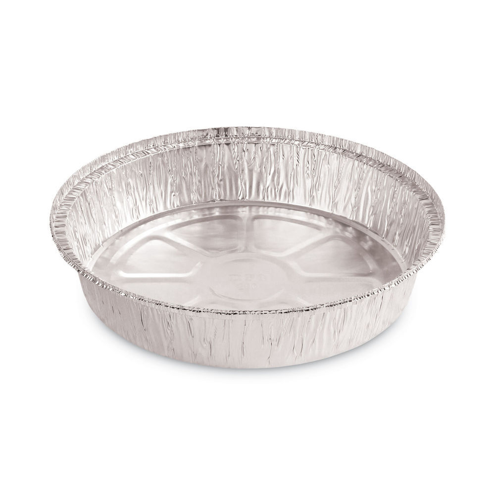 Round Aluminum To-Go Containers, 48 oz, 9