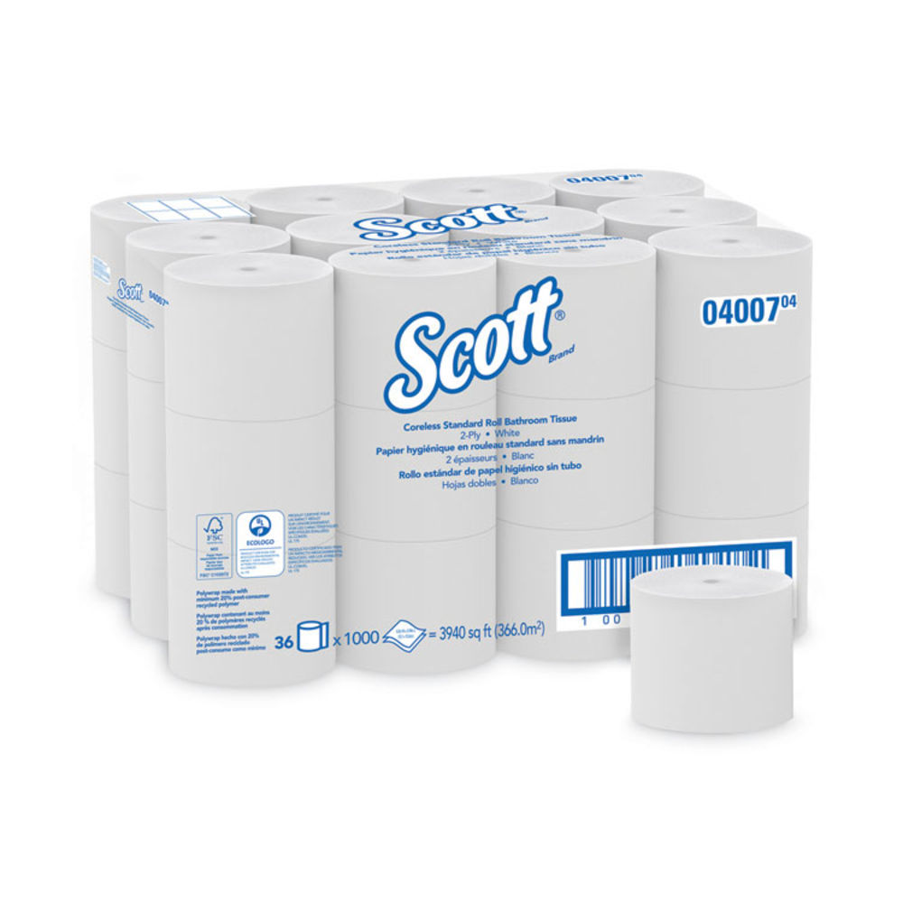 Morcon Small Core Bath Tissue, Septic Safe, 2-Ply, White, 1,000 Sheets ...