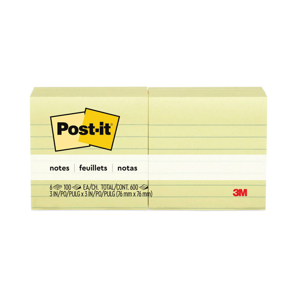 Post-it Pads in Energy Boost Collection Colors, Cabinet Pack, 3 x 3, 70  Sheets/Pad, 24 Pads/Pack - Mfr Part# 654-24SSAU-CP