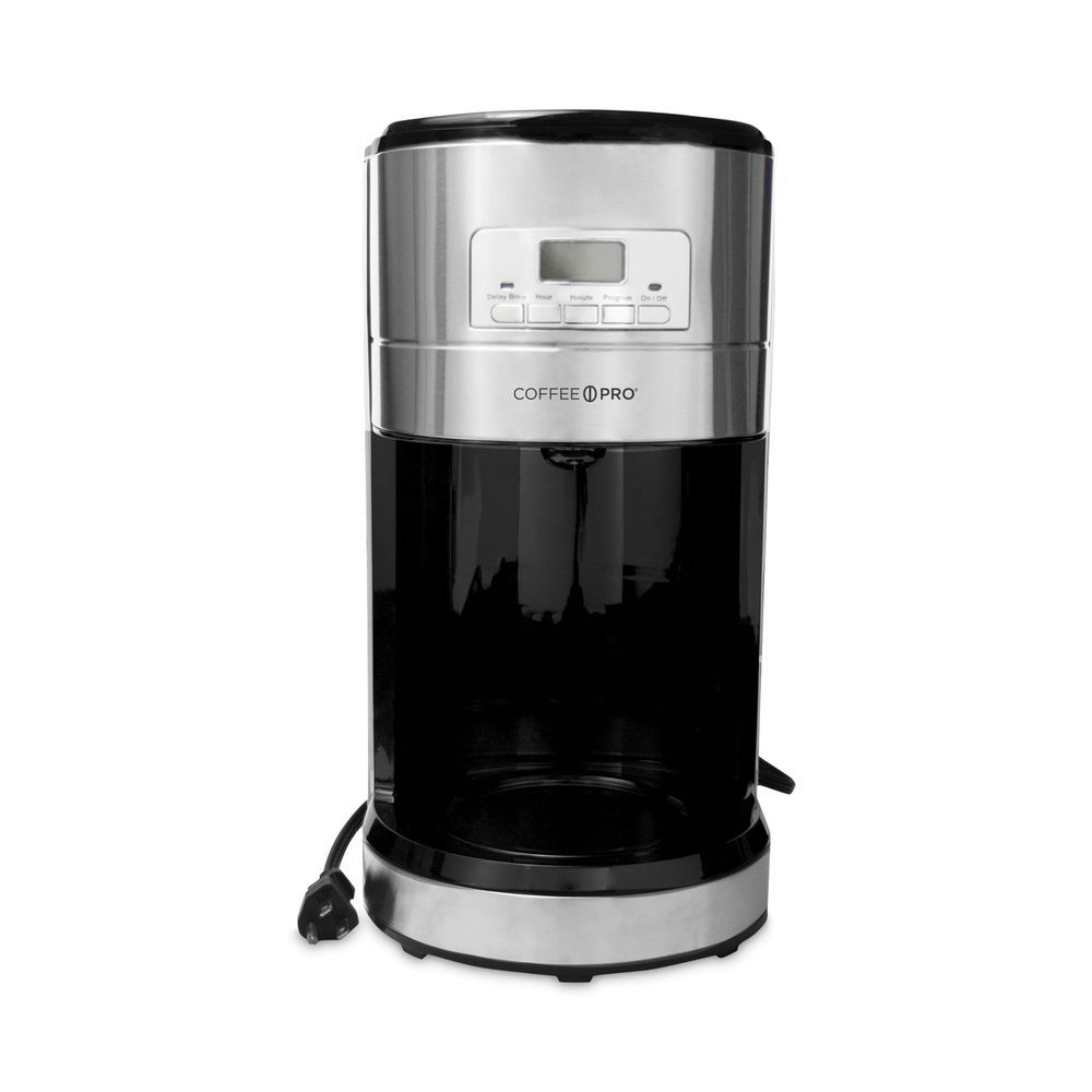 12 Cup Coffee Maker Programmable for Cone Filters Stainless Steel