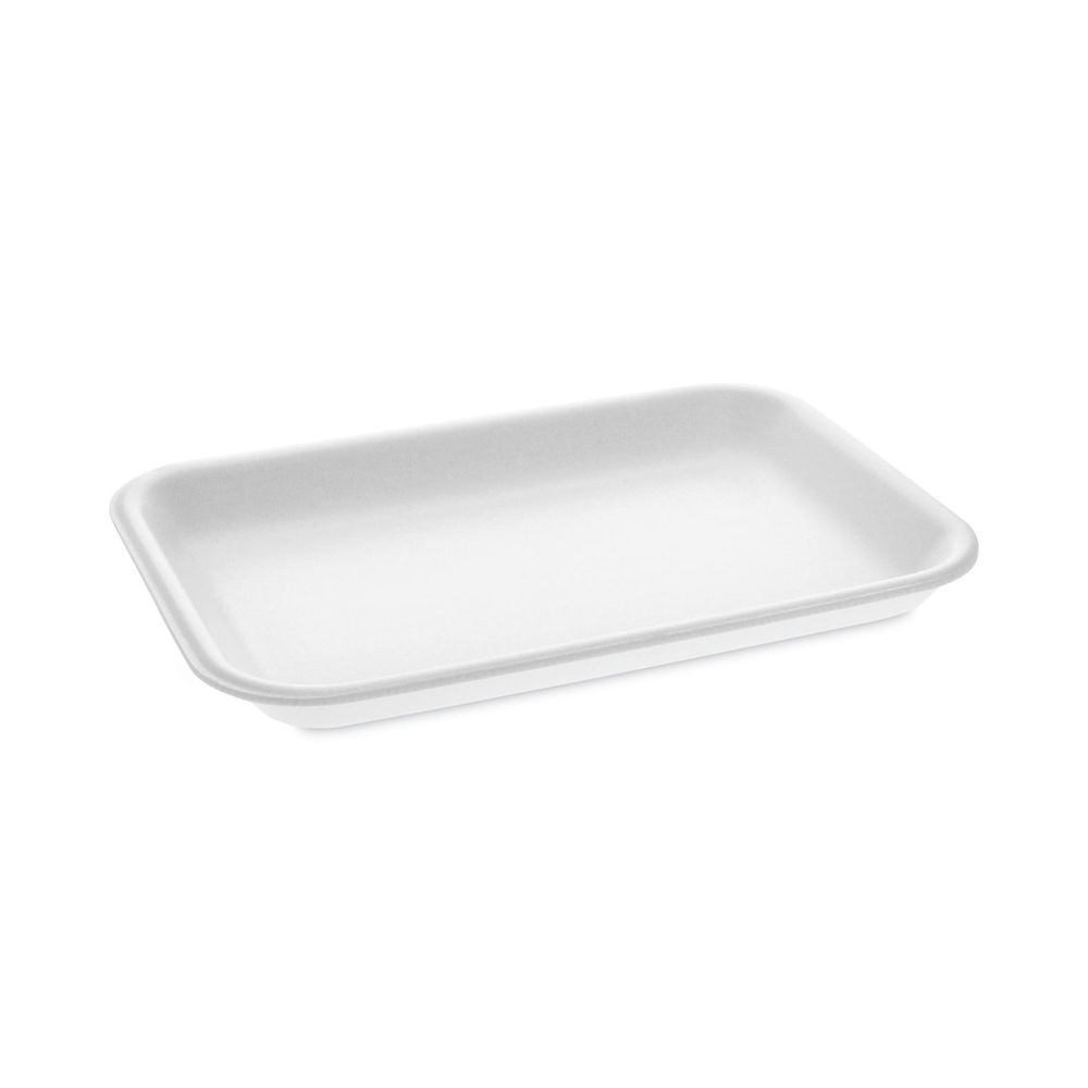 Supermarket Tray, #2, 8.2 x 5.7 x 0.91, White, Foam ,500/Carton Supermarket Tray, #2, 8.2 x 5.7 x 0.91, White, Foam ,500/Carton