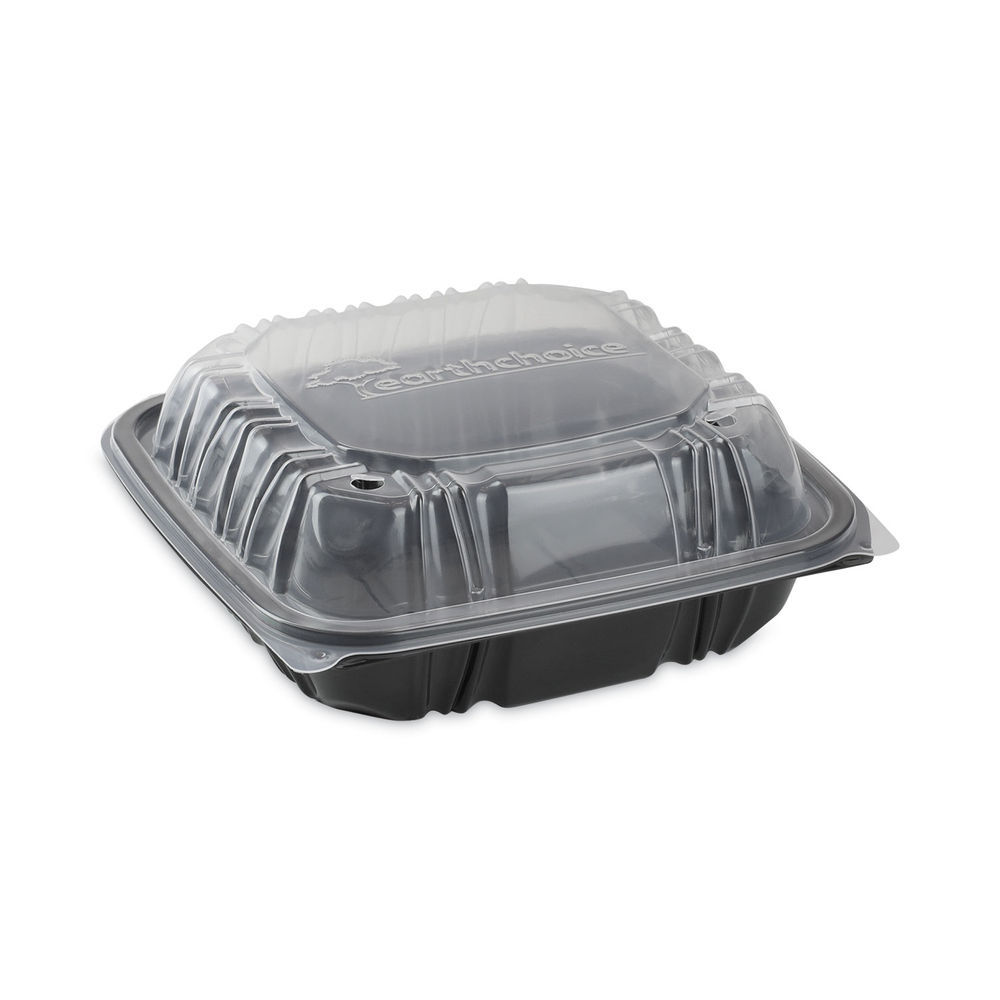 Pactiv VERSAtainer Containers 38 Oz BlackClear Pack Of 150