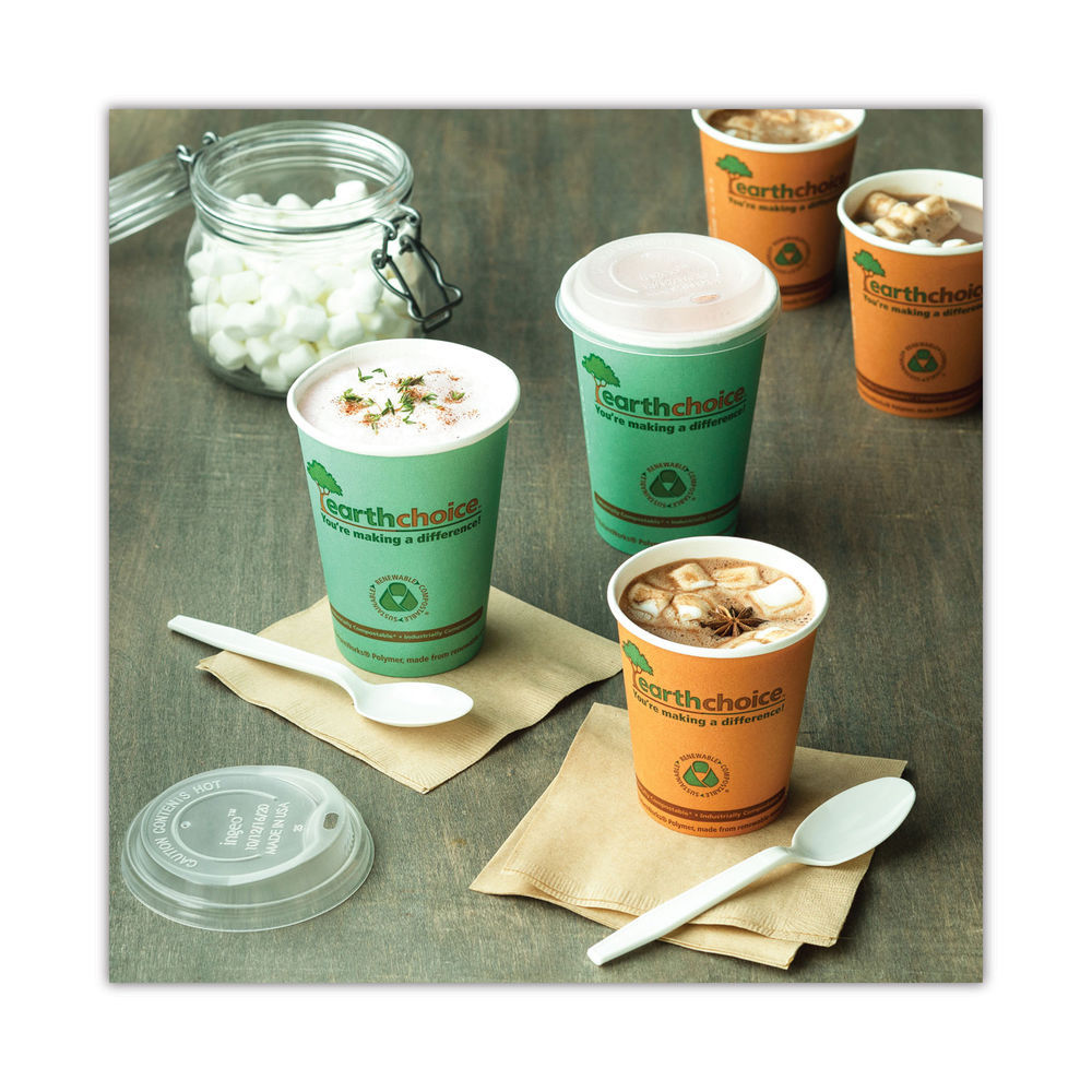 Pactiv EarthChoice Compostable Container, Large Soup, 16 oz, 3.63 Diameter x 3.88h, Green, 500/Carton