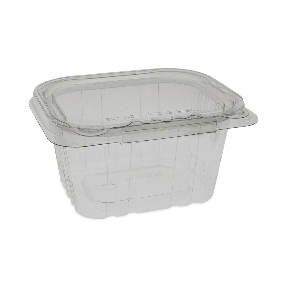 GEN Plastic Deli Container with Lid, 8 oz, Clear, Plastic, 240/Carton