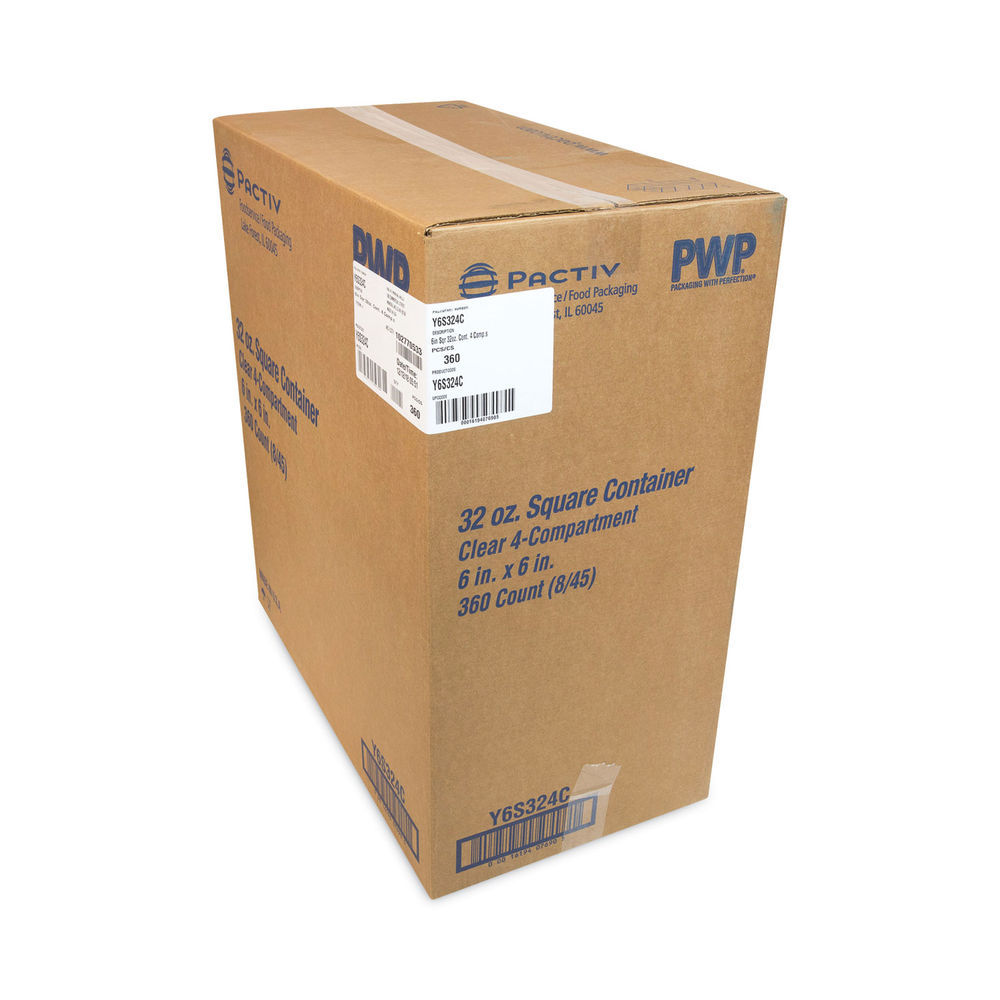 Square Deli Container Tamper Evident 32 oz - 500 Pack