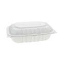 EarthChoice Vented Microwavable MFPP Hinged Lid Container, 2-Compartment, 9  x 6 x 3.1, White, Plastic, 170/Carton