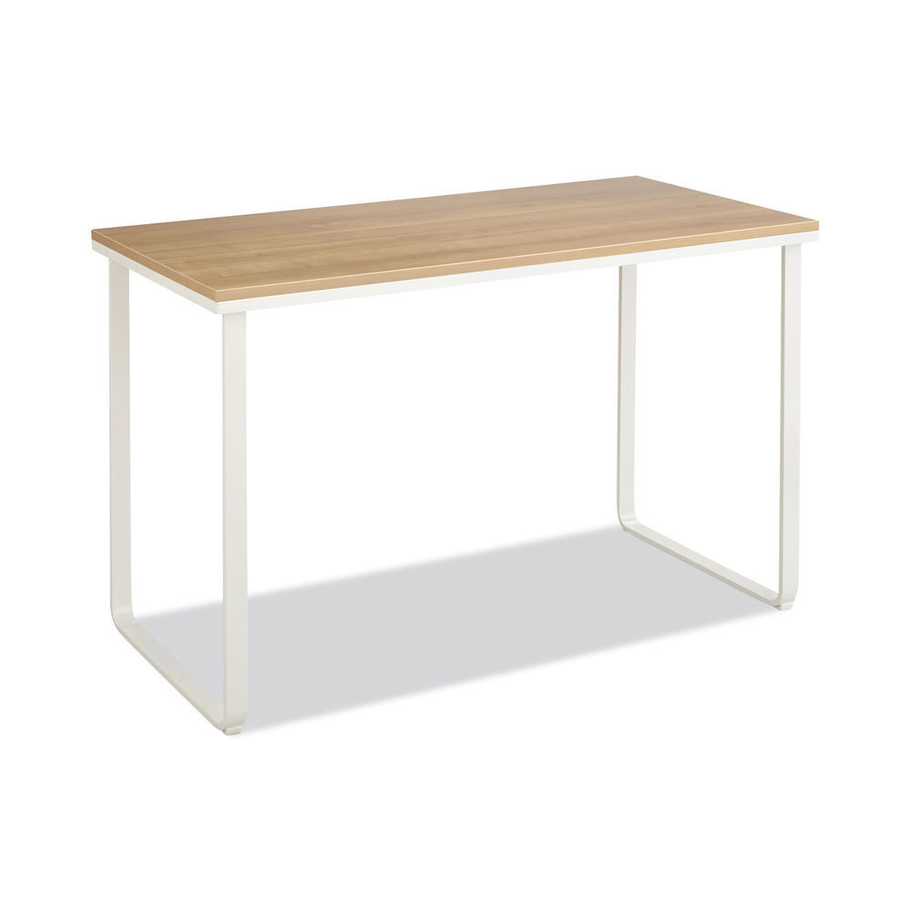 Safco® 47 Steel Table Desk, Beech/White ( 1943BHWH)
