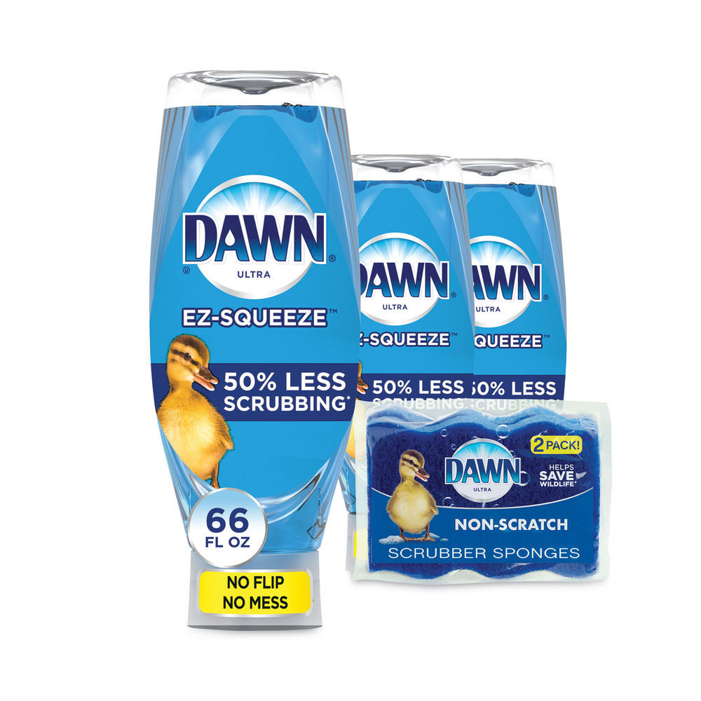 Dawn Platinum Liquid Dish Detergent Refreshing Rain Scent 3/Carton 49041