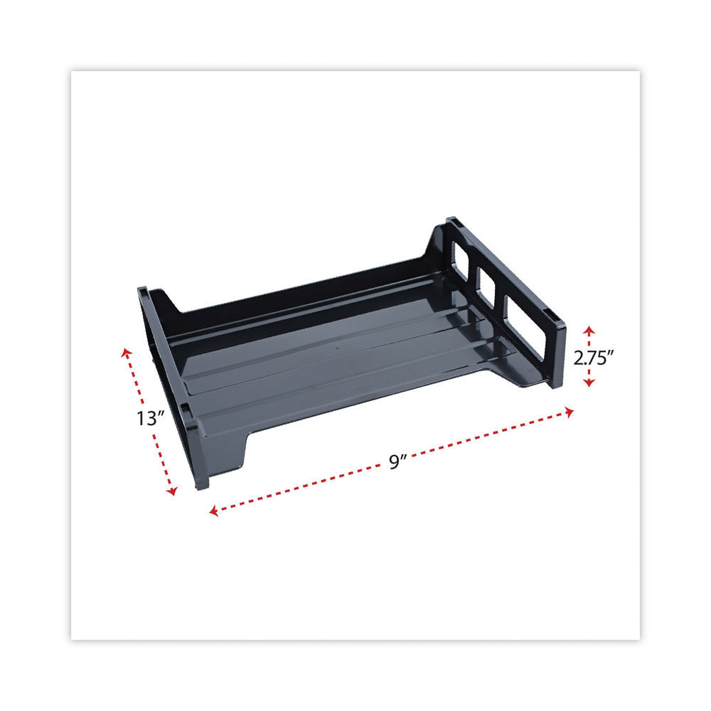 Steel Six-Shelf Desk Tray Sorter, 6 Sections, Letter Size Files, 12 x 9.5 x 13.5, Black, Ships in 1-3 Business Days Steel Six-Shelf Desk Tray Sorter, 6 Sections, Letter Size Files, 12 x 9.5 x 13.5, Black, Ships in 1-3 Business Days