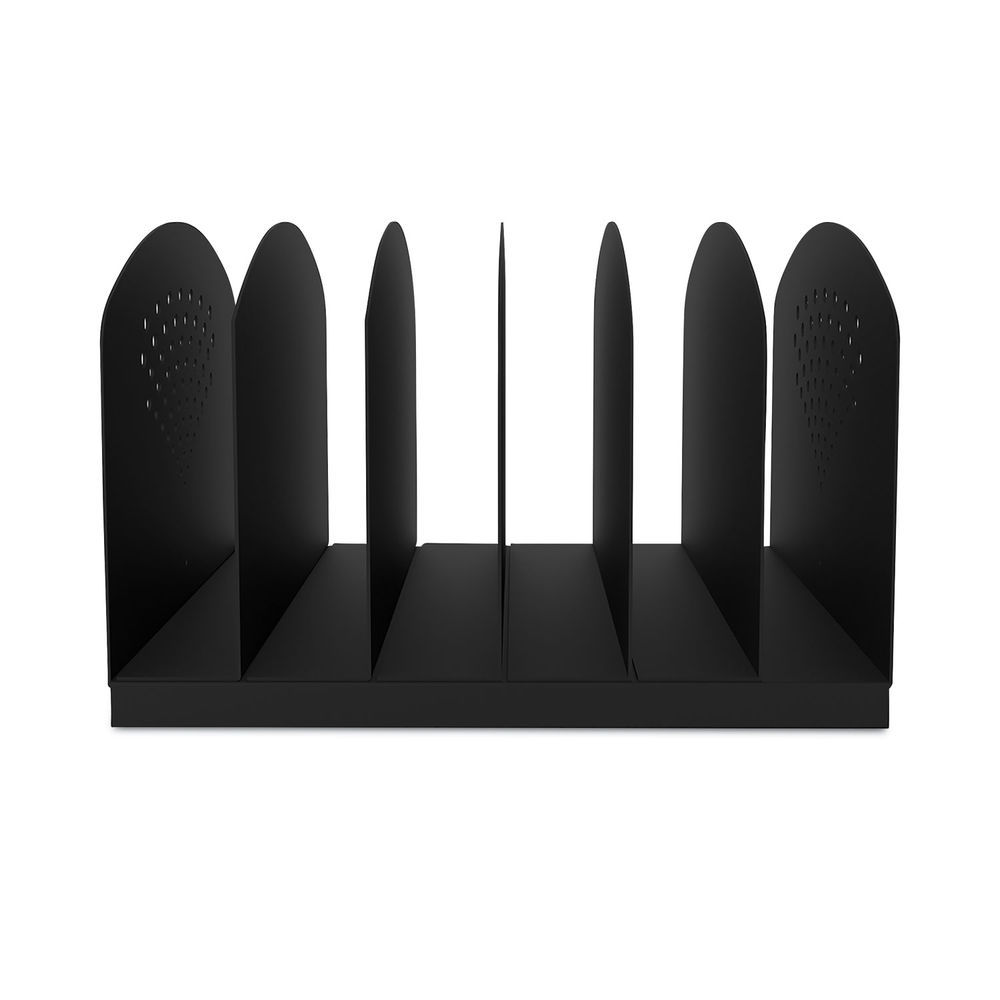 Safco Steel Vertical-Rack Desktop Sorter, 6 Sections, Letter Size Files ...