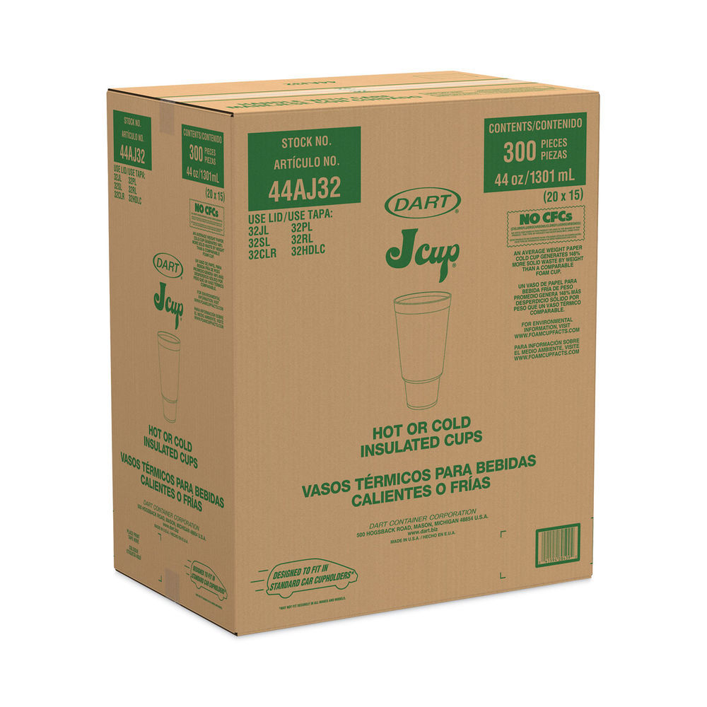 32 Oz Disposable Foam Cups (25 Pack), White Foam Cup Insulates