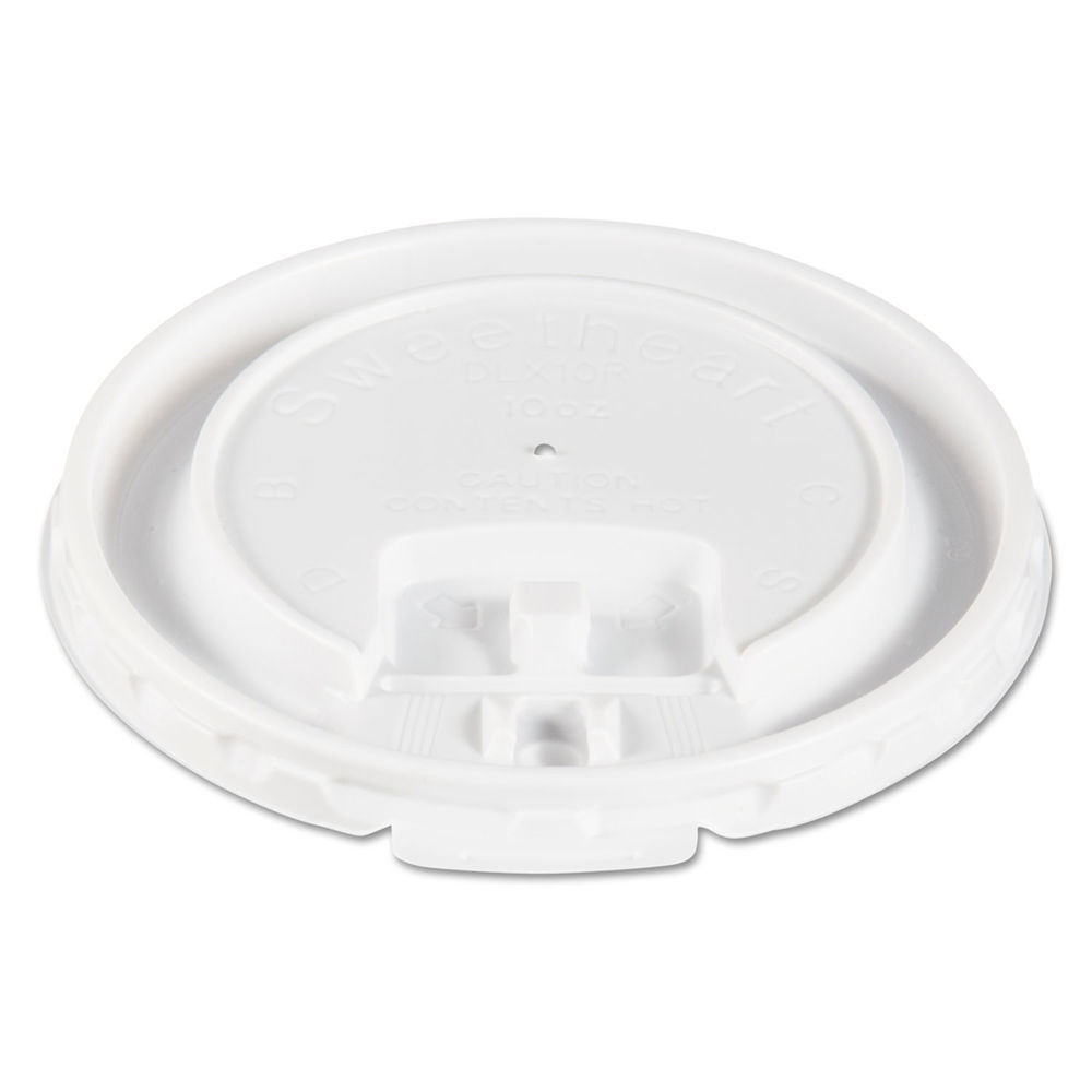 Lift Back and Lock Tab Cup Lids for Foam Cups, Fits 8 oz Cups, White, 2,000/Carton Lift Back and Lock Tab Cup Lids for Foam Cups, Fits 8 oz Cups, White, 2,000/Carton