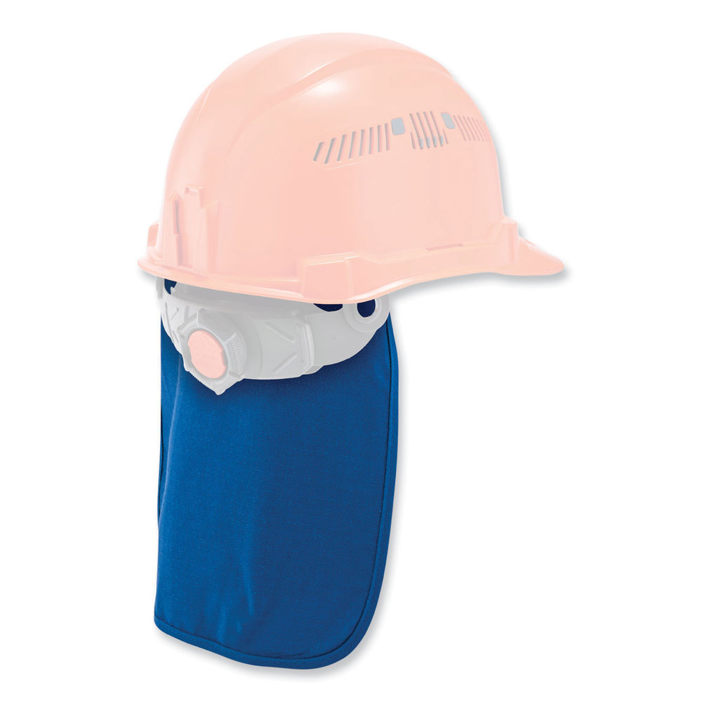 ergodyne Chill-Its 6717 Cooling Hard Hat Pad and Neck Shade - Polymers,  12.5 x 9.75, Blue, Ships in 1-3 Business Days - Mfr# 12336